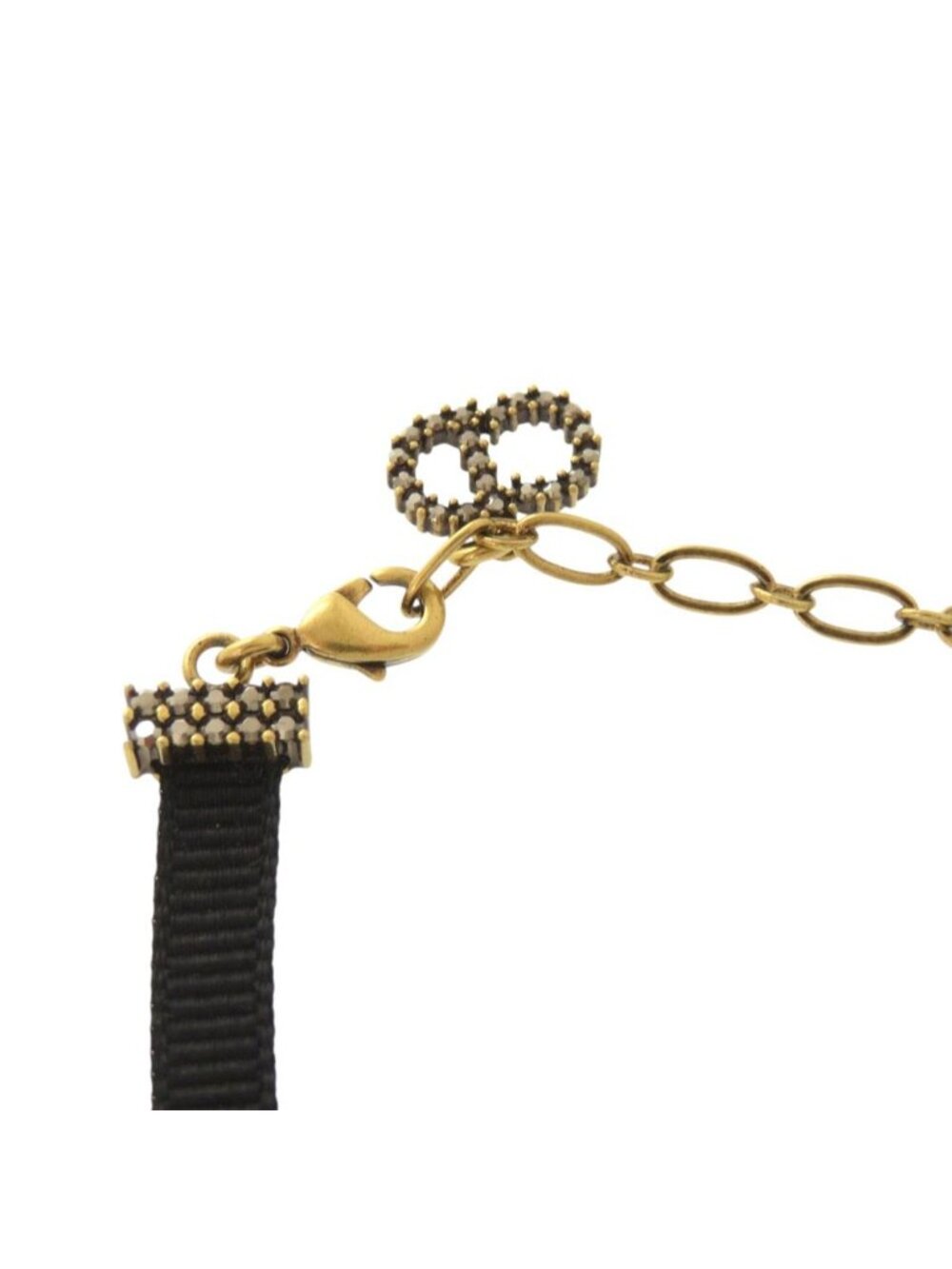 Dior J'adior Velour Stone Black Choker Necklace - Picture 4 of 4